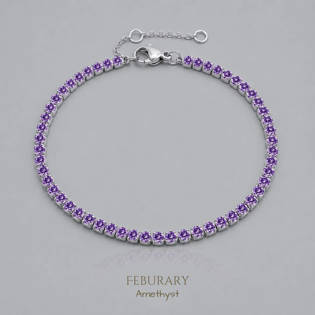 Vivre Birthstone Tennis Bracelet
