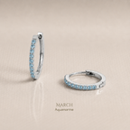 Vivre Birthstone Huggies