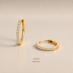 Vivre Birthstone Huggies