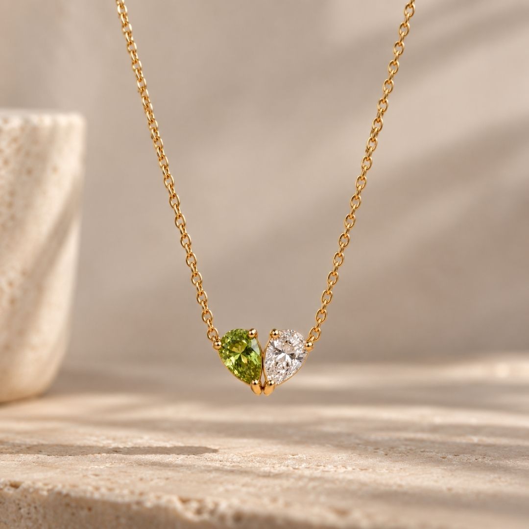 Demi Heart Necklace - Gold Finish
