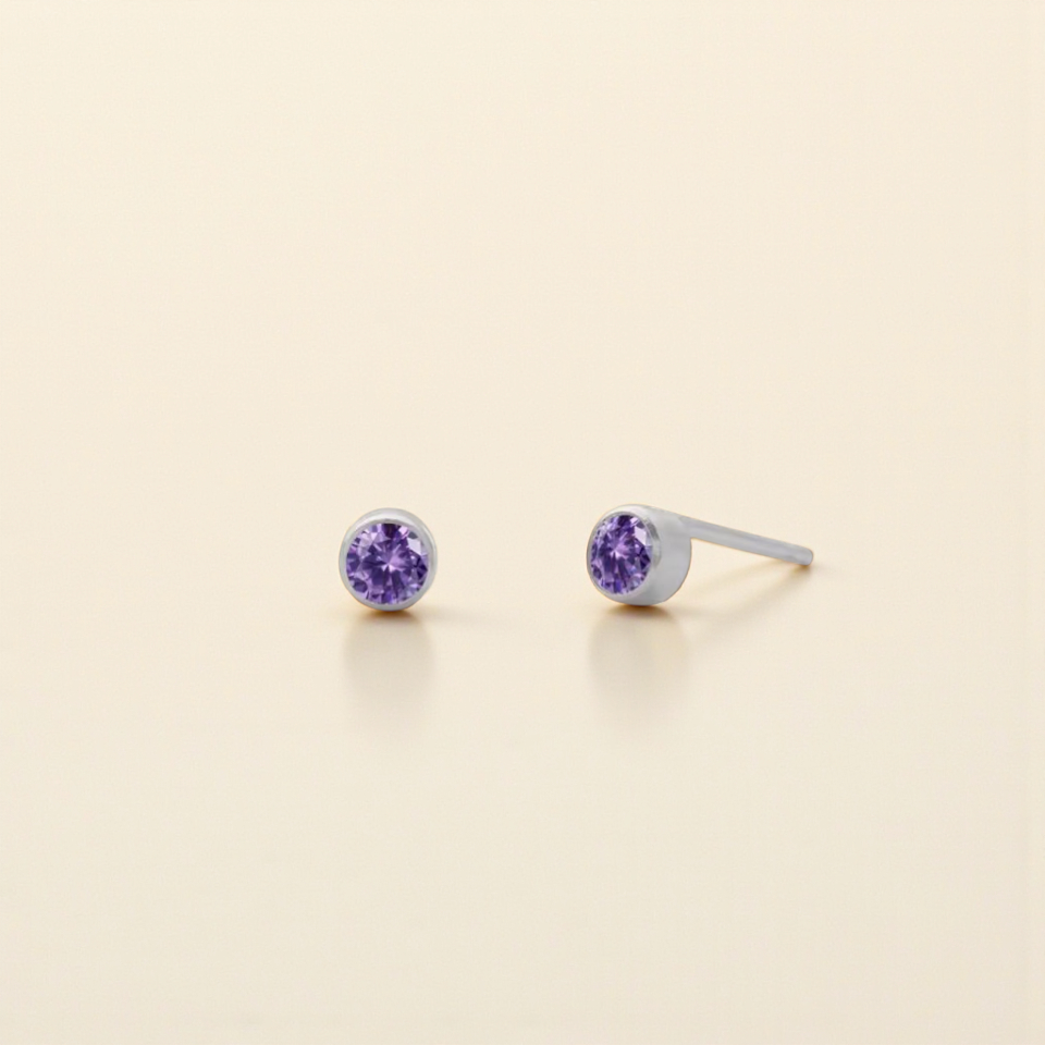 Mémoire Birthstone Studs