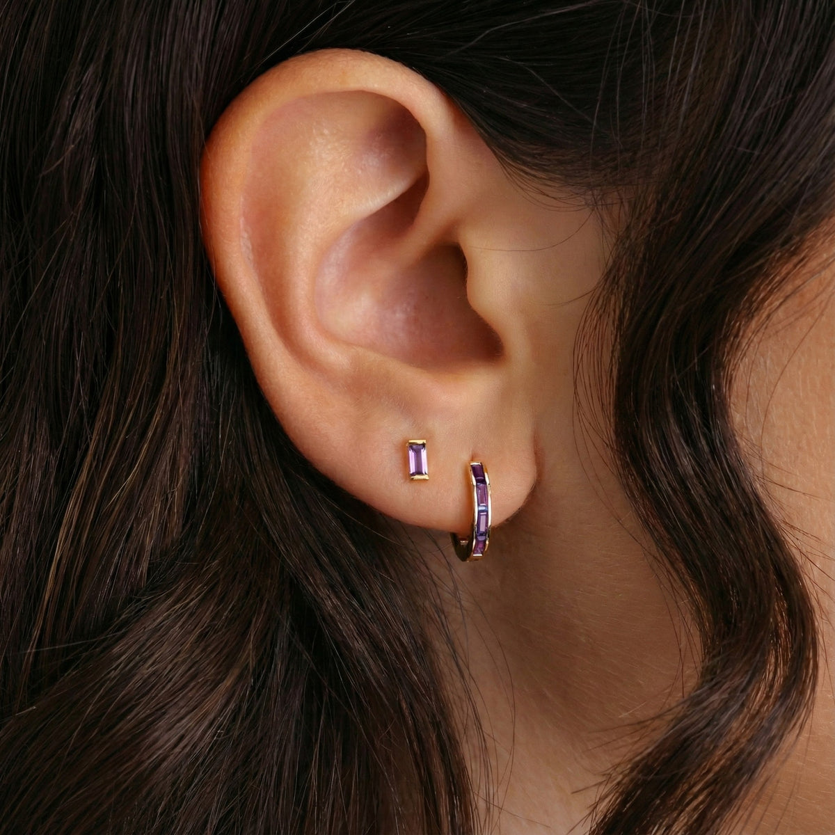 Luvia Baguette Earrings