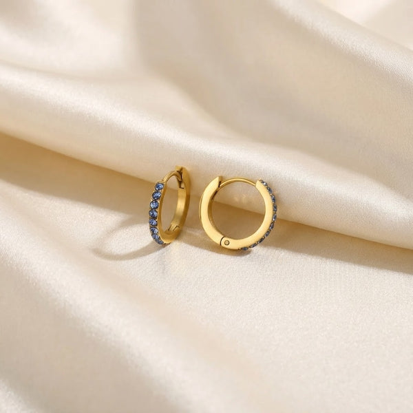 Vivre Birthstone Huggies