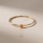 Mémoire Birthstone Ring