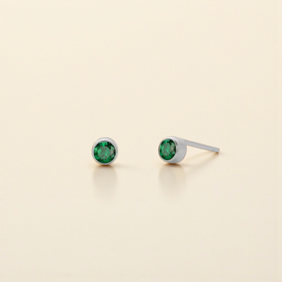 Mémoire Birthstone Studs