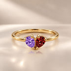 Demi Heart Ring - Gold Finish