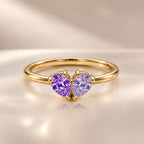 Demi Heart Ring - Gold Finish