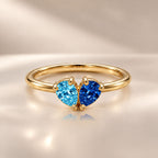 Demi Heart Ring - Gold Finish