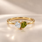 Demi Heart Ring - Gold Finish