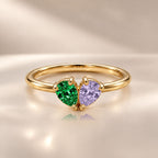 Demi Heart Ring - Gold Finish