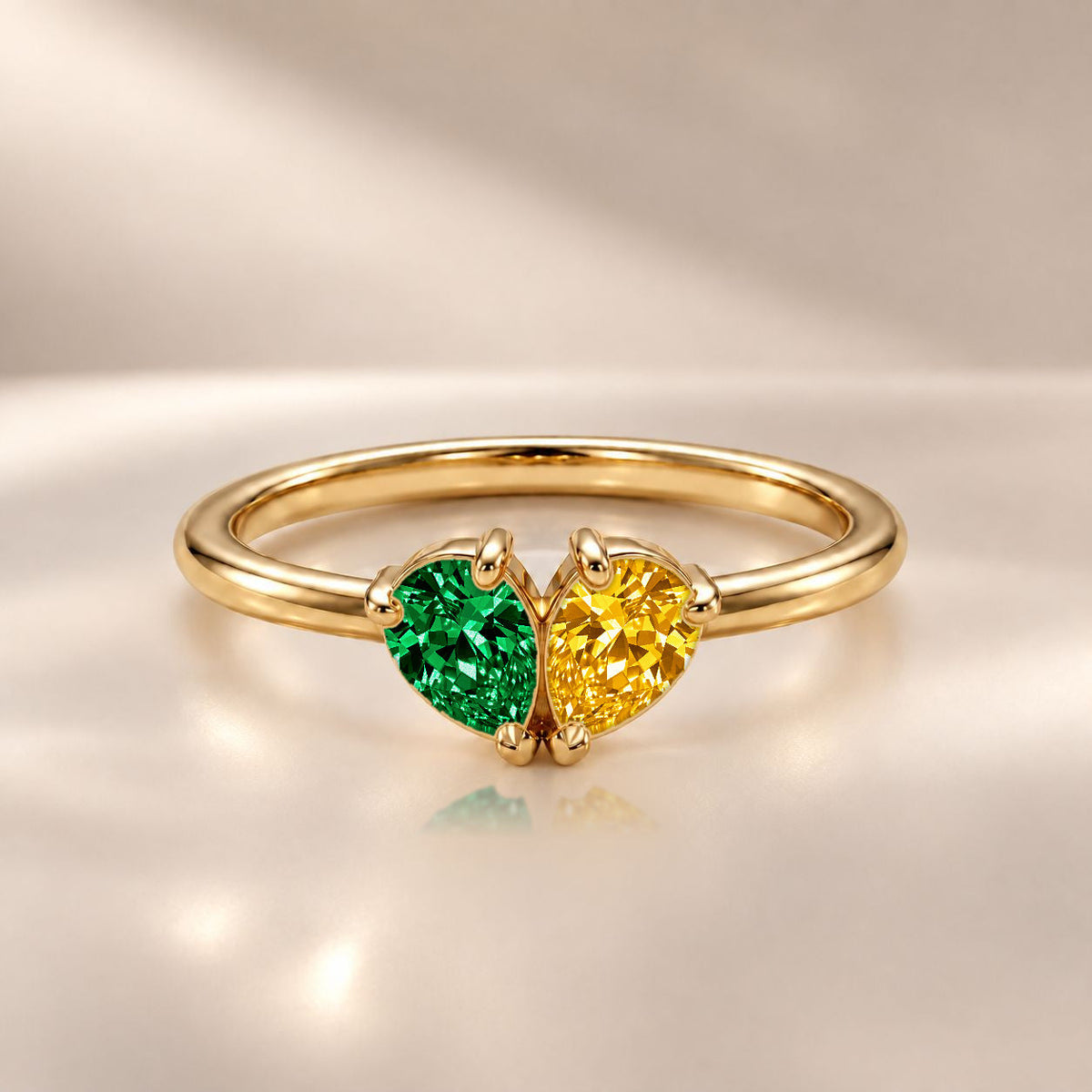 Demi Heart Ring - Gold Finish
