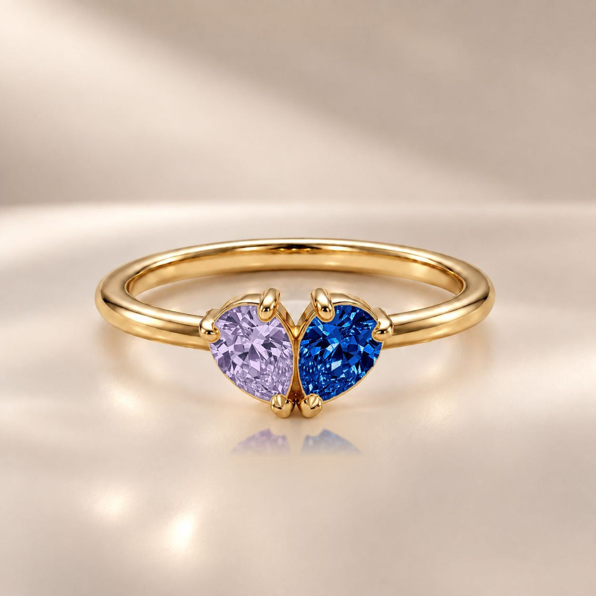 Demi Heart Ring - Gold Finish