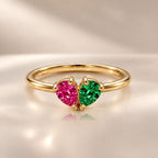 Demi Heart Ring - Gold Finish