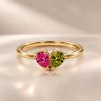 Demi Heart Ring - Gold Finish