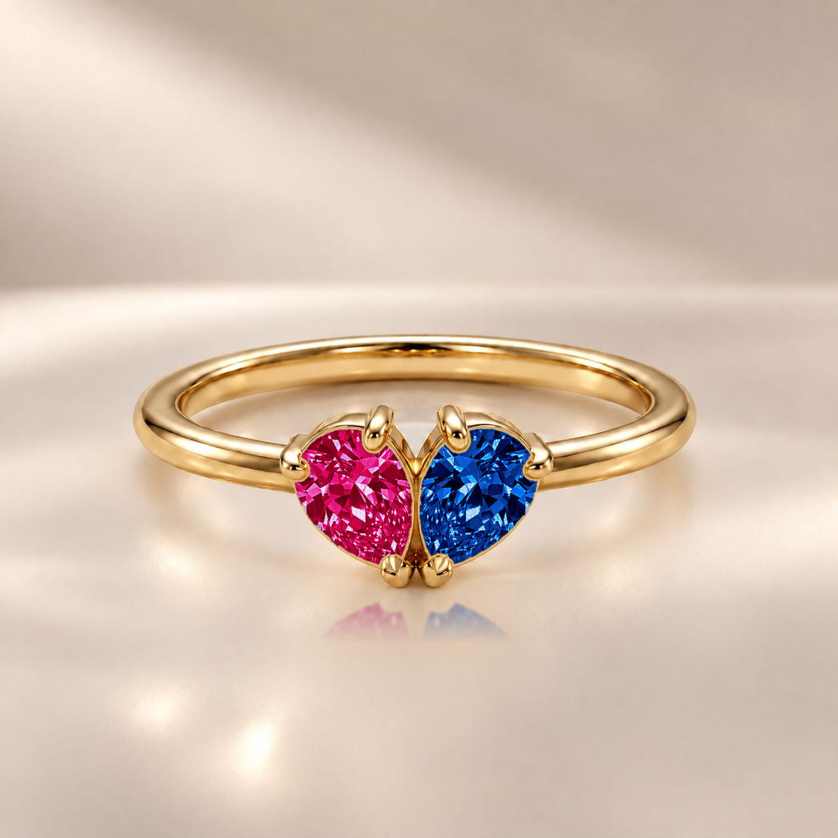 Demi Heart Ring - Gold Finish