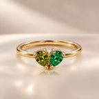 Demi Heart Ring - Gold Finish