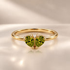 Demi Heart Ring - Gold Finish