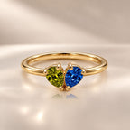 Demi Heart Ring - Gold Finish