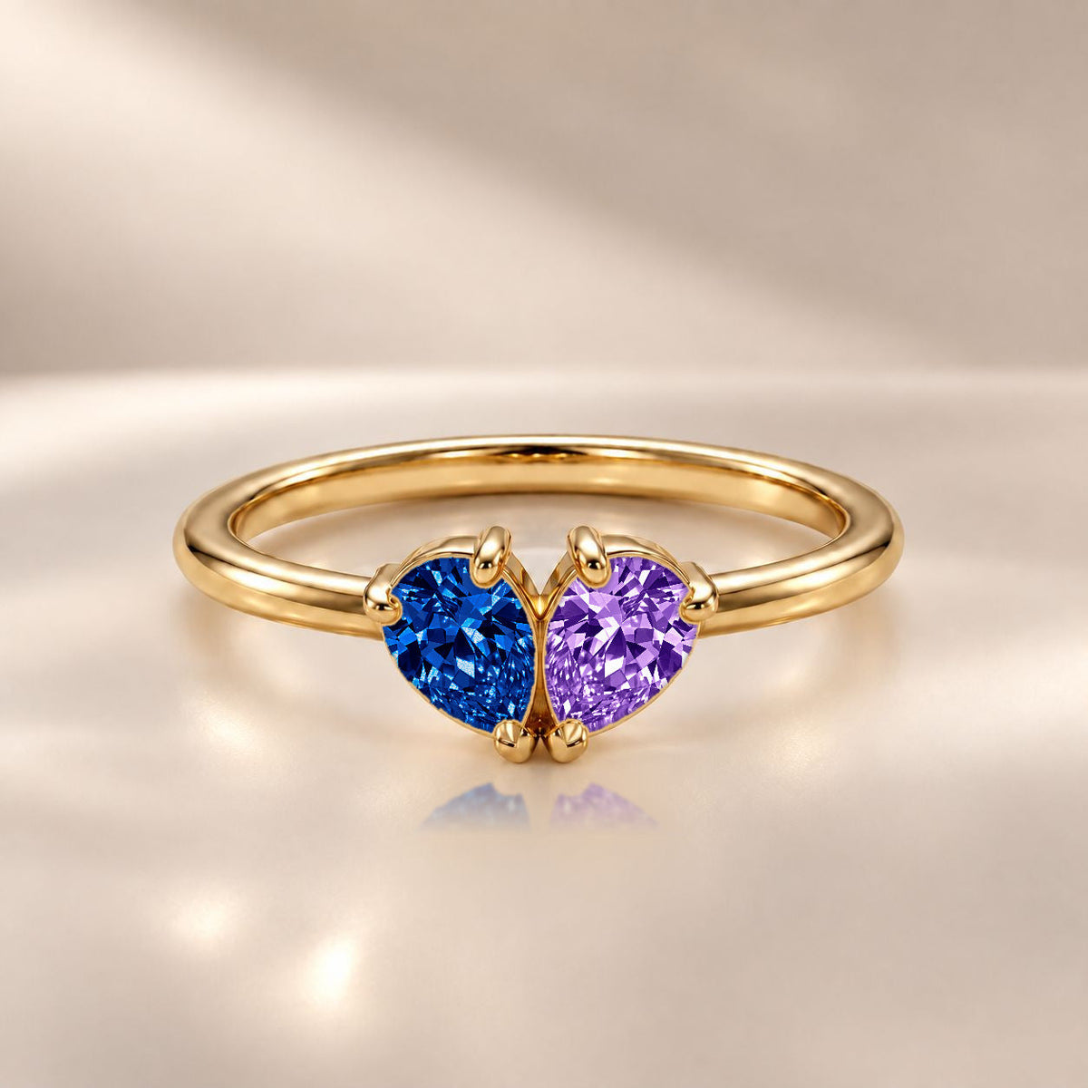 Demi Heart Ring - Gold Finish
