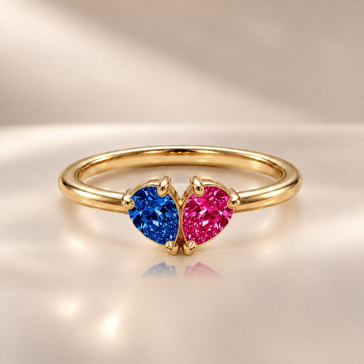Demi Heart Ring - Gold Finish