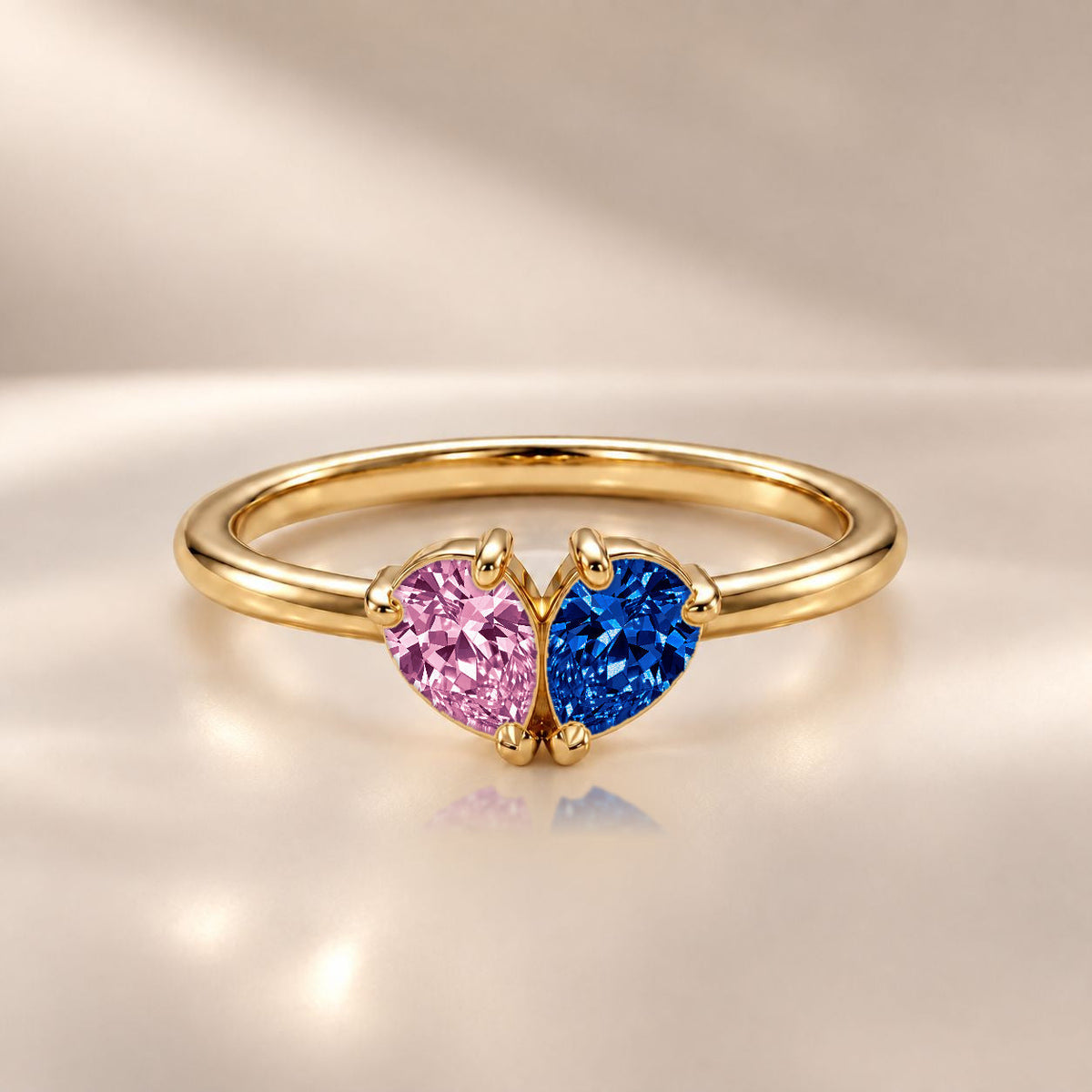 Demi Heart Ring - Gold Finish