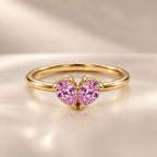 Demi Heart Ring - Gold Finish
