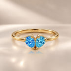 Demi Heart Ring - Gold Finish