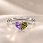 Demi Heart Ring - Silver Finish
