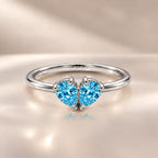 Demi Heart Ring - Silver Finish