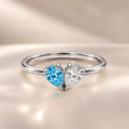 Demi Heart Ring - Silver Finish