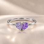 Demi Heart Ring - Silver Finish
