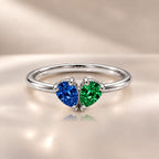Demi Heart Ring - Silver Finish