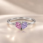 Demi Heart Ring - Silver Finish