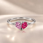 Demi Heart Ring - Silver Finish