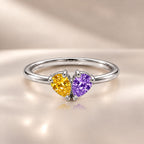 Demi Heart Ring - Silver Finish