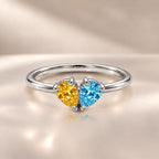 Demi Heart Ring - Silver Finish