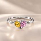 Demi Heart Ring - Silver Finish