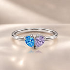 Demi Heart Ring - Silver Finish