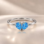 Demi Heart Ring - Silver Finish