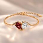 Demi Heart Bracelet - Gold Finish