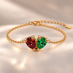 Demi Heart Bracelet - Gold Finish