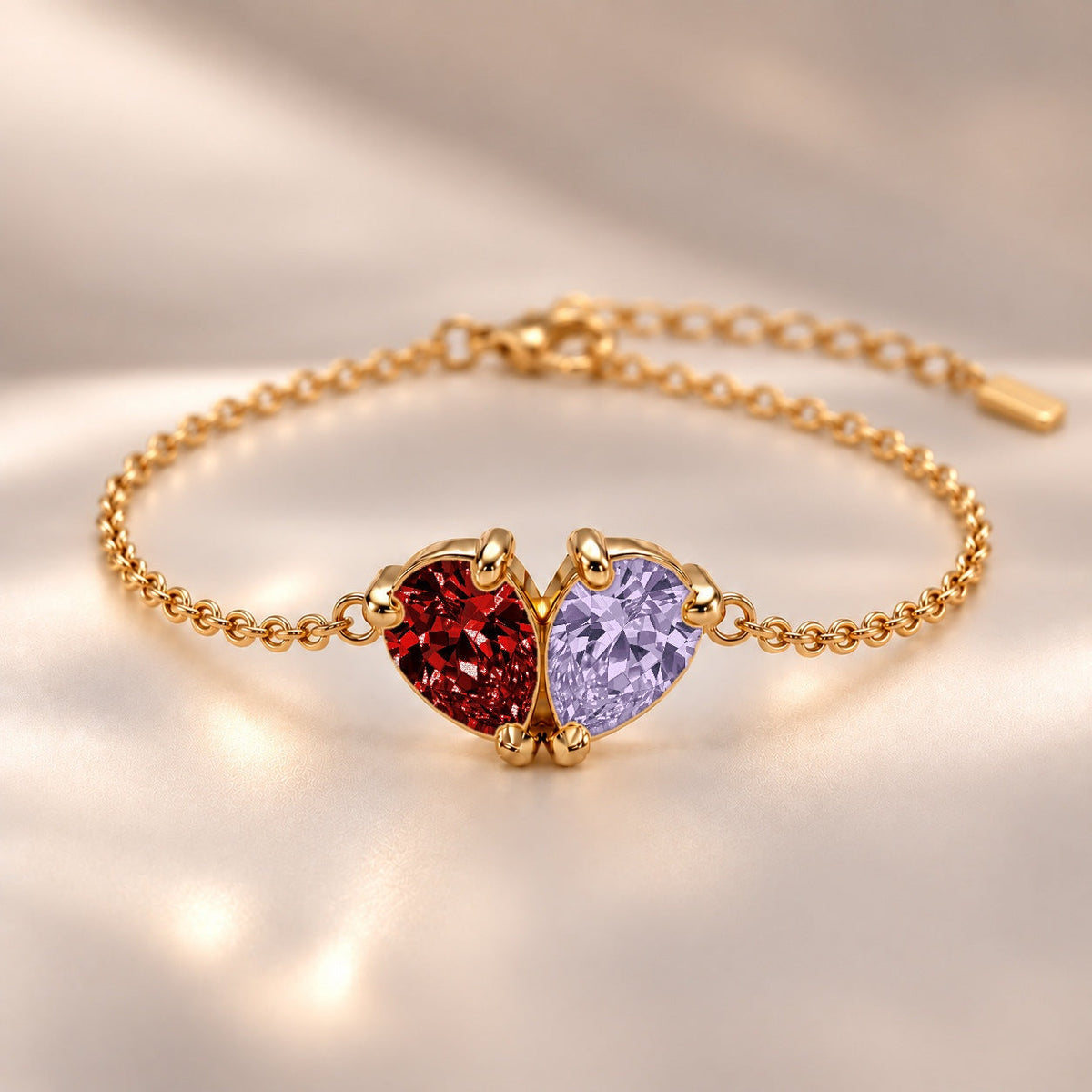 Demi Heart Bracelet - Gold Finish