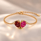 Demi Heart Bracelet - Gold Finish