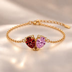 Demi Heart Bracelet - Gold Finish