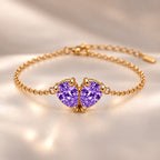 Demi Heart Bracelet - Gold Finish