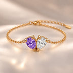 Demi Heart Bracelet - Gold Finish