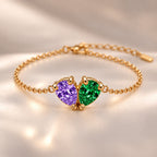 Demi Heart Bracelet - Gold Finish