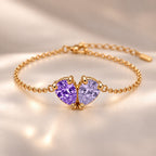 Demi Heart Bracelet - Gold Finish