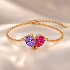 Demi Heart Bracelet - Gold Finish
