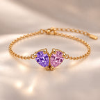 Demi Heart Bracelet - Gold Finish